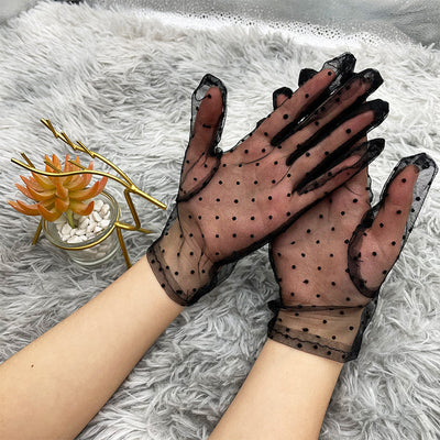Guantes de Encaje Mesh Protección Solar Ultradelgados - Image 5