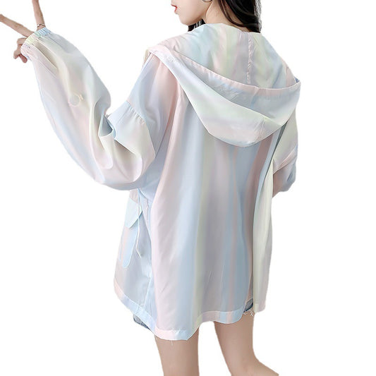 Chaqueta Protección Solar Degradado Ice Silk para Mujer