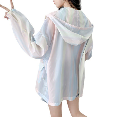 Chaqueta Protección Solar Degradado Ice Silk para Mujer