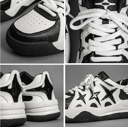 Zapatos Casuales Transpirables con Diseño Trendy de Estrellas para Hombre - Image 12