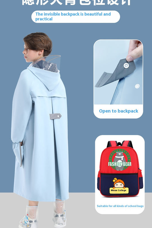 Poncho Impermeable Escolar para Niños y Niñas - Protección Total con Mochila Integrada - Image 20