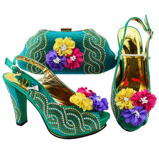 Tacones Punta Abierta con Bolso a Juego - Image 4