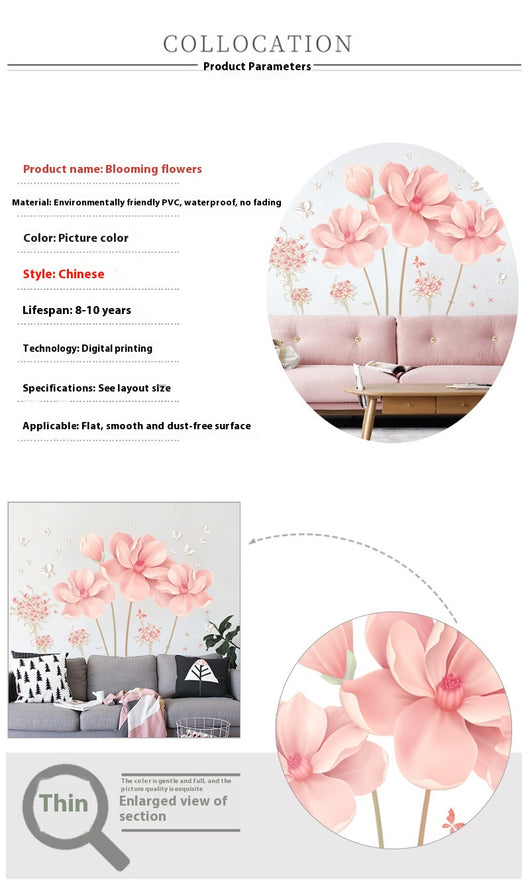 Adhesivos Florales para Dormitorio - Decoración de Pared Autoadhesiva - Image 6