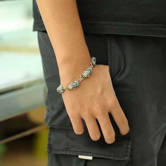 Pulsera Étnica de Cadena para Hombre - Estilo Puro - Image 2