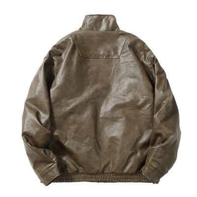 Abrigo de Cuero PU Acolchado para Hombre - Estilo Rock Impermeable Invierno - Image 7