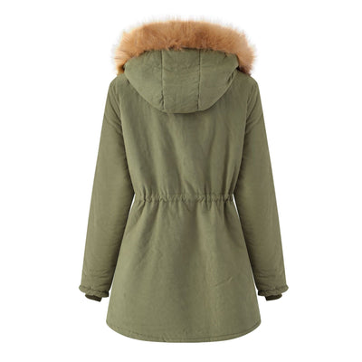 Abrigo de Piel de Cordero Acolchado para Mujer - Image 2