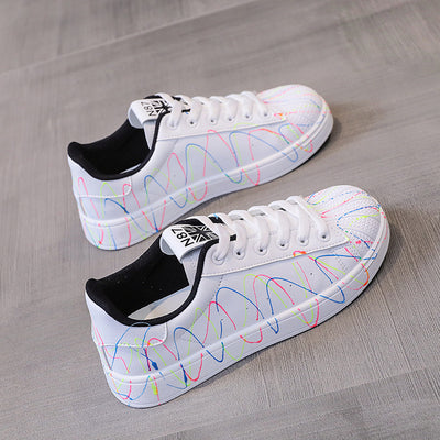 Zapatillas Blancas Luminosas con Diseño Estelar para Mujer - Image 8