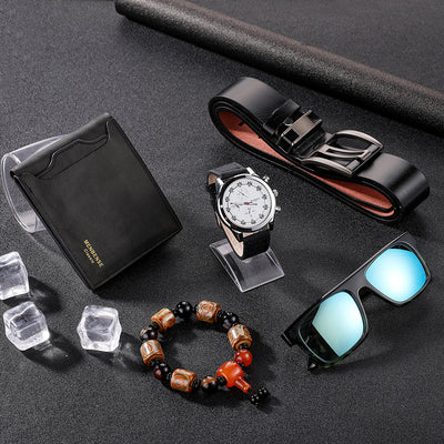 Set de 5 Relojes Casuales para Hombre - Cuarzo Versátil - Image 9