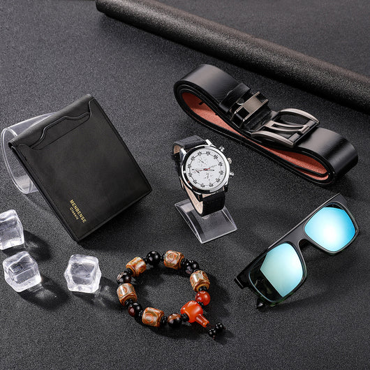 Set de 5 Relojes Casuales para Hombre - Cuarzo Versátil - Image 9