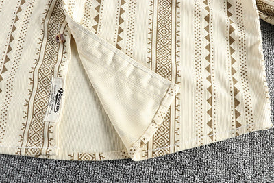 Camisa Casual Hombre Estilo Navajo Retro Americano - Image 29