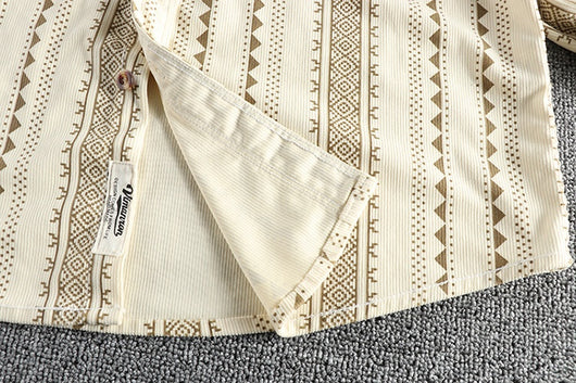 Camisa Casual Hombre Estilo Navajo Retro Americano - Image 29
