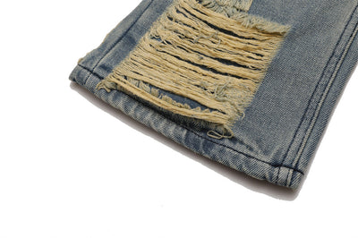Jeans Desgastados a Mano con Efecto Vintage para Hombre - Image 4