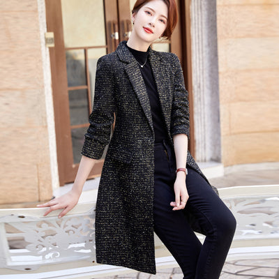 Gabardina Negra Midi para Mujer - Image 12