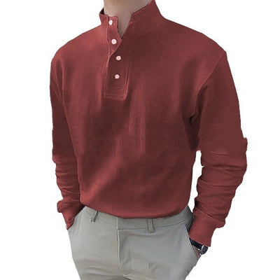 Camisa Clásica de Manga Larga para Hombre con Abertura Lateral - Image 15