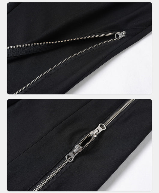 Pantalón Flare Slim Fit con Doble Cierre y Abertura Lateral - Image 7