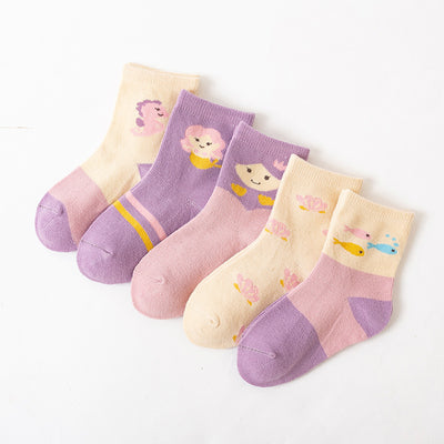 Calcetines Infantiles de Algodón con Diseños Animados - Calcetines Escolares Cómodos - Image 10