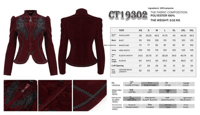 Abrigo Gótico para Presentaciones de Magia - Chaqueta Elegante para Mujeres - Image 8