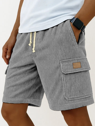 Shorts Corduroy con Bolsillos Laterales y Cordón 3D para Hombre - Image 5