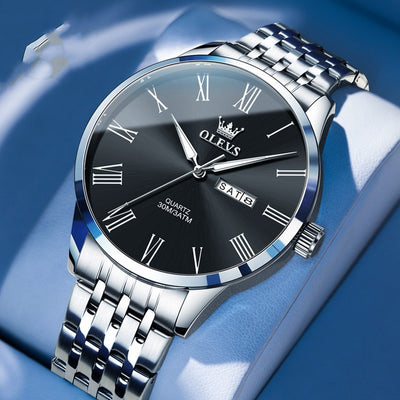 Reloj de Pulsera Ejecutivo en Acero con Escala Romana - Image 4
