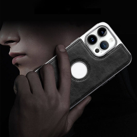 Funda de Cuero Premium con Soporte para Teléfono