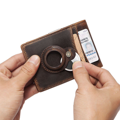 Billetera Minimalista de Cuero con Clip para Monedas y Protección RFID - Image 4