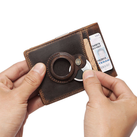 Billetera Minimalista de Cuero con Clip para Monedas y Protección RFID - Image 4