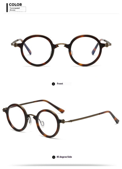 Gafas Retro de Titanio Puro con Filtro Luz Azul - Image 12