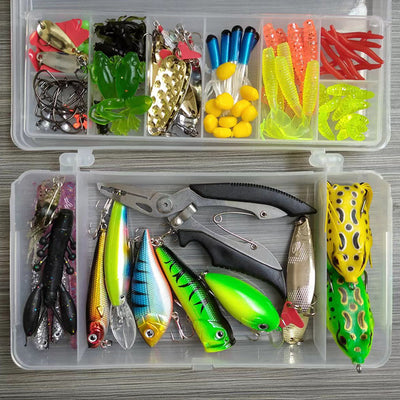 Kit Completo de Pesca 142 Piezas con Alicates y Señuelos Brillantes - Image 15