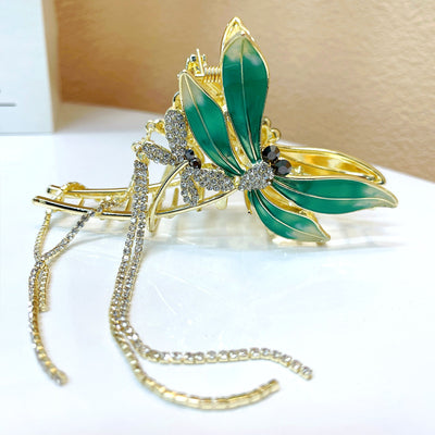 Clip Elegante con Diseño de Libélula - Pasador Premium para Cabello - Image 8