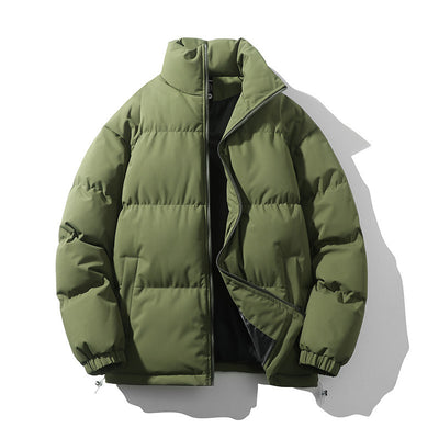 Chaqueta Acolchada de Plumas para Hombre con Cuello Alto - Image 12