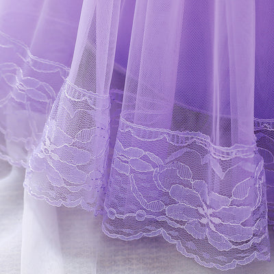 Vestido de Niña Europeo Americano con Bordado en Malla - Image 37
