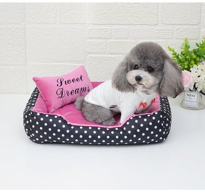 Cama Estampada de Cuatro Estaciones para Perros Pequeños - Image 13