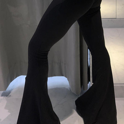 Jeans Acampanados Cintura Alta con Ojales y Cruce en Dobladillo - Image 12