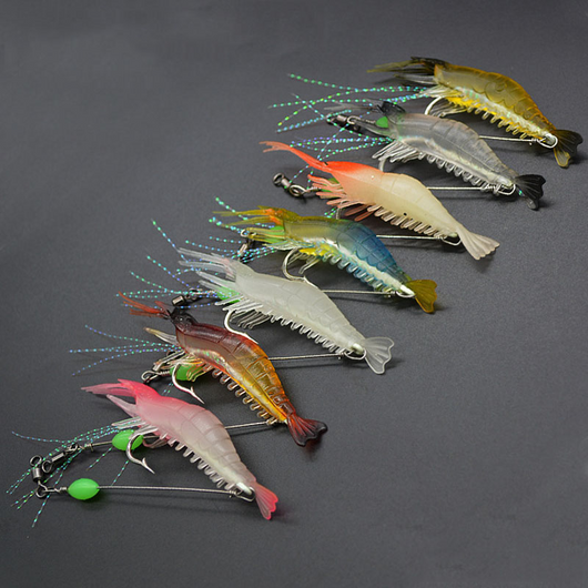Señuelo Luminoso Biomimético Camarón Artificial para Pesca - Image 32