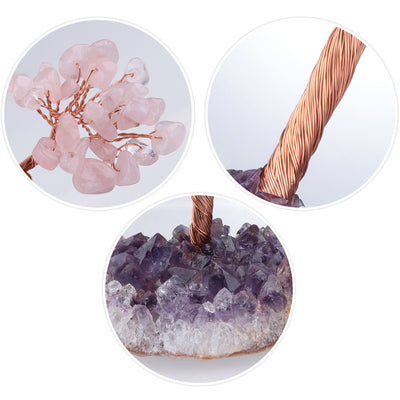 Árbol de Amatista Natural con Base de Grava - Ornamento Artesanal - Image 2