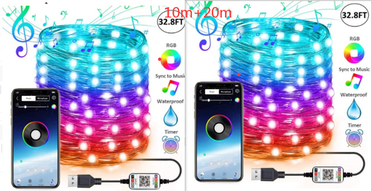 Luces LED Personalizadas para Árbol de Navidad - Cadena de Luces Decorativas - Image 9