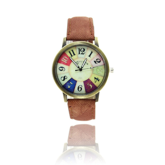 Reloj Denim Vintage Americano con Diseño Graffiti Harajuku - Image 5