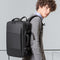Mochila Executiva Impermeável com Capacidade Expansível para Viagens de Negócios