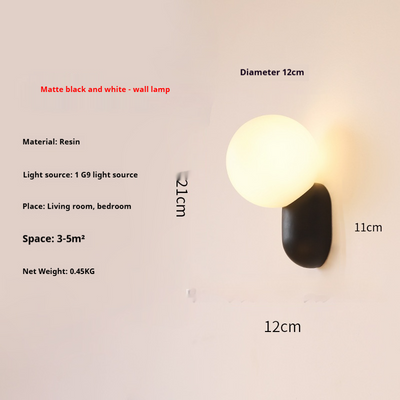 Lámpara Nocturna de Pared Estilo Clásico Crema - Image 7