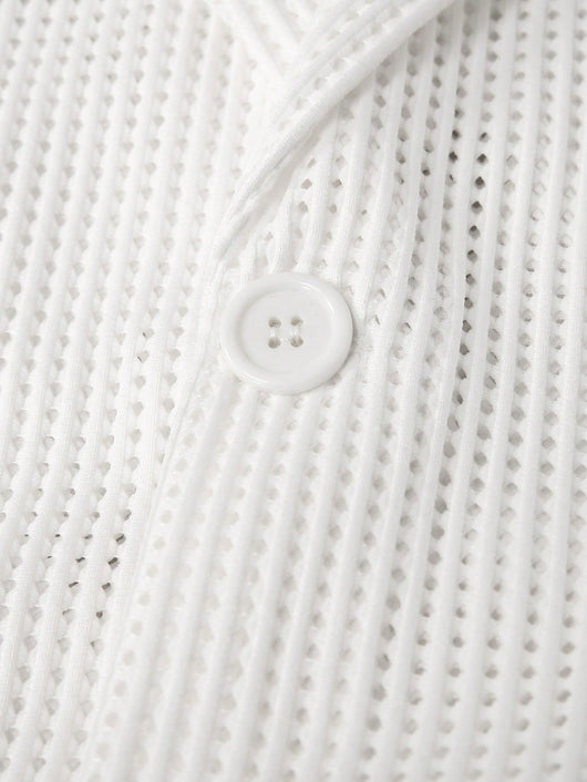 Blazer Blanco Holgado de Corte Casual para Hombre - Image 13