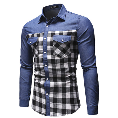 Camisa Cuadros Hombre Slim Fit Clásica con Costuras Reforzadas - Image 5