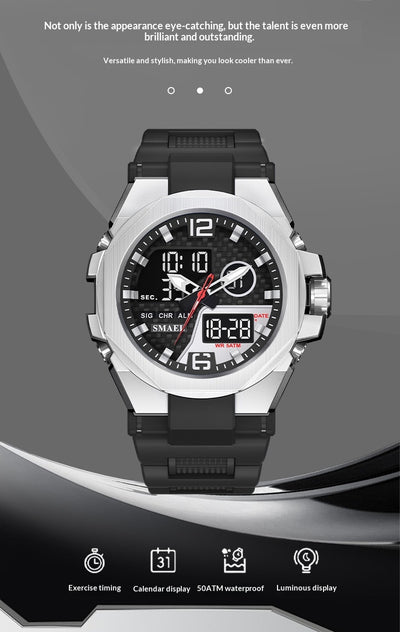 Reloj Táctico Deportivo Dual Display en Aleación Resistente - Image 11