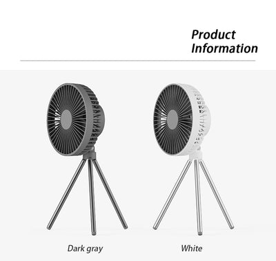 Ventilador Portátil de Camping con Trípode - Colgable para Tienda de Campaña - Image 10
