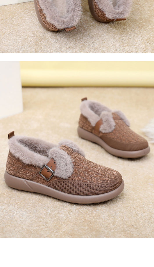 Zapatos de Algodón Aislados con Forro Polar Extra Grueso para Mujer - Image 9