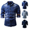 Camisa Vaquera Lavada para Hombre de Manga Larga