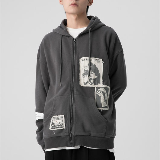 Sudadera con Cierre Wrecking Patch para Parejas - Image 8
