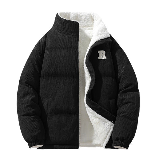 Abrigo Reversible para Hombre de Cachemira Sintética y Cuello Alto - Image 5