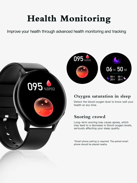 Reloj Inteligente con Monitor Cardíaco, Temperatura Corporal y Asistente de Voz - Image 21