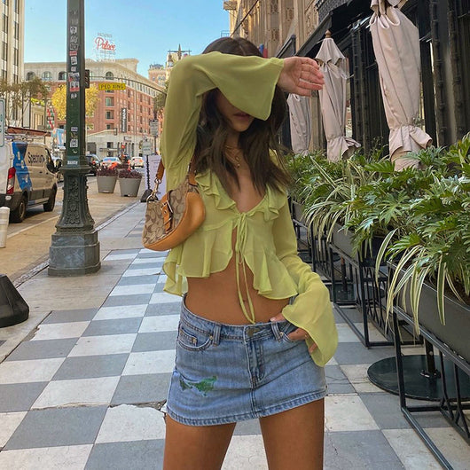 Blusa Transparente Escote Profundo Fungus Edge - Image 13