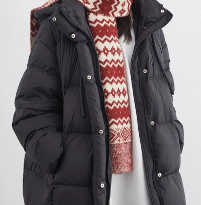 Chaqueta Impermeable con Capucha y Relleno de Plumón de Pato Blanco - Image 10